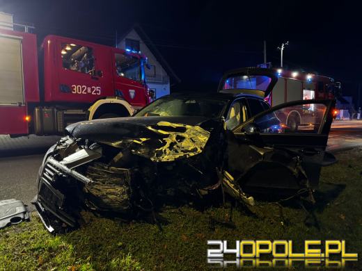 Groźne zderzenie w Zimnicach Wielkich. Dwie osoby trafiły do szpitala