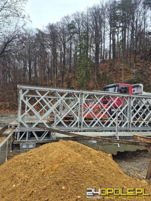 Pierwsze próby obciążeniowe mostu w Głuchołazach zakończone sukcesem