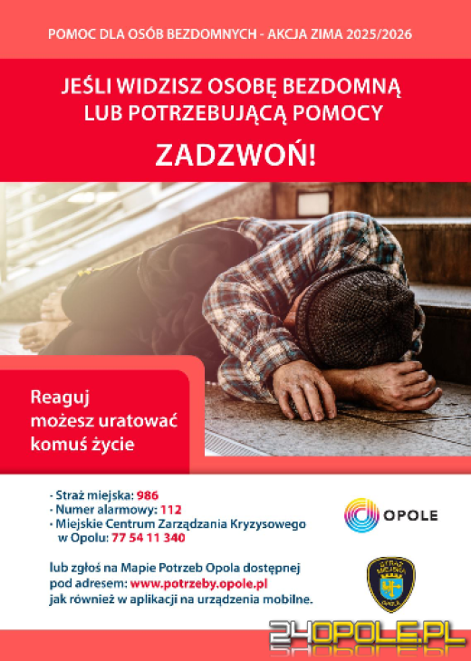Nie zostawią nikogo w chłodzie. Opole przygotowane na najtrudniejsze noce