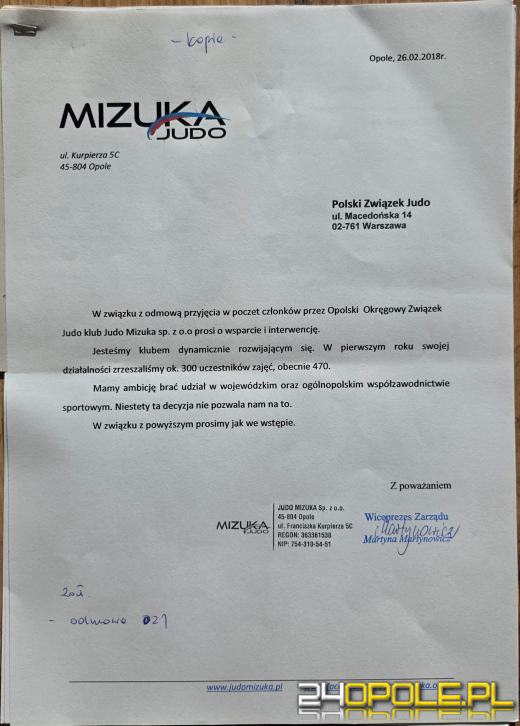 Kto blokuje Wiktora? Poważne zarzuty wobec opolskiego związku judo
