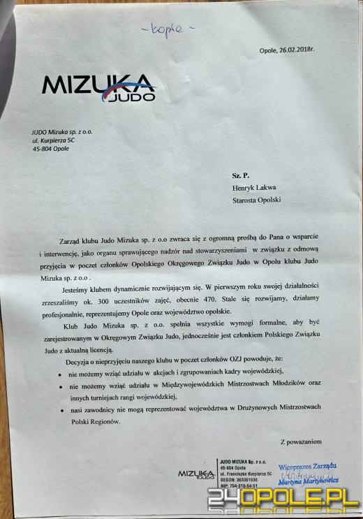 Kto blokuje Wiktora? Poważne zarzuty wobec opolskiego związku judo