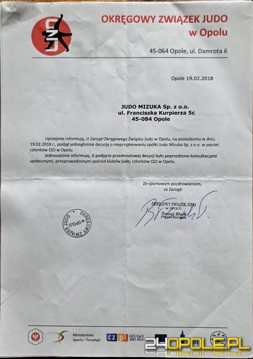 Kto blokuje Wiktora? Poważne zarzuty wobec opolskiego związku judo