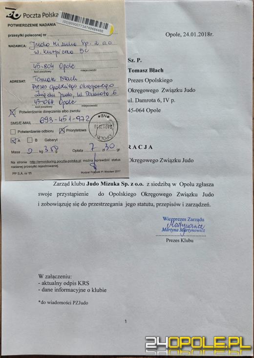Kto blokuje Wiktora? Poważne zarzuty wobec opolskiego związku judo