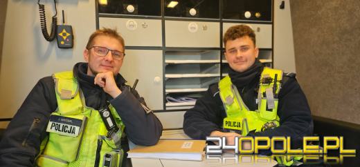 Szybka reakcja policjantów uratowała kierowcę ciężarówki