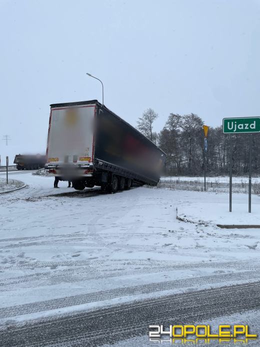 Trudne warunki na drogach. Policja apeluje o zachowanie szczególnej ostrożności 