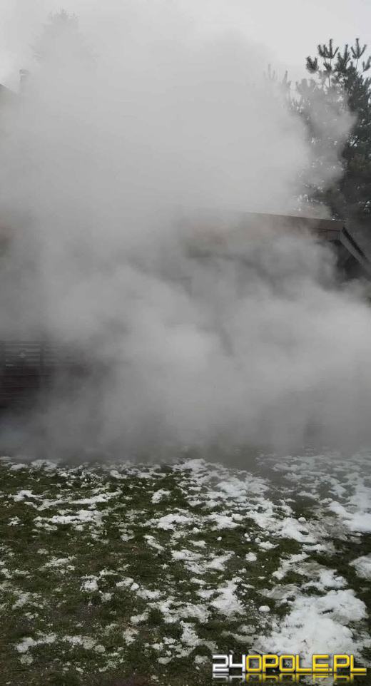 Pożar kotłowni w budynku jednorodzinnym w Suchej