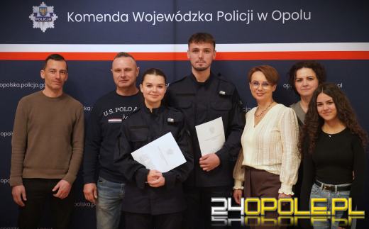 36 nowych policjantów złożyło ślubowanie w Komendzie Wojewódzkiej Policji w Opolu