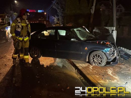 Kierowca uderzył w ogrodzenie w Domecku