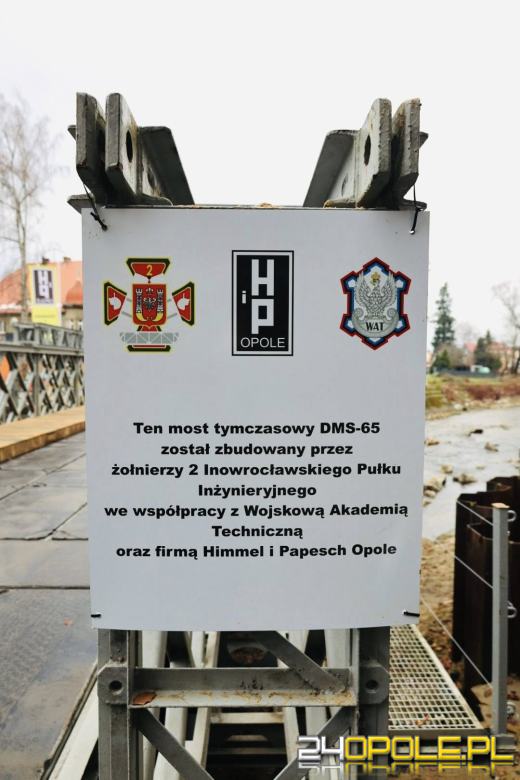 Tymczasowy most na ul. gen. Andersa w Głuchołazach oficjalnie otwarty