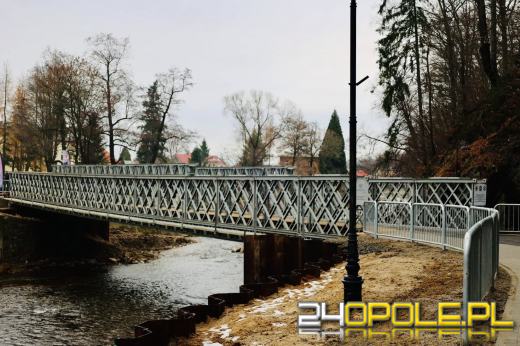 Tymczasowy most na ul. gen. Andersa w Głuchołazach oficjalnie otwarty