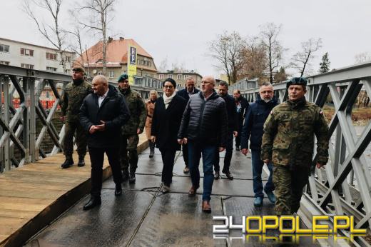 Tymczasowy most na ul. gen. Andersa w Głuchołazach oficjalnie otwarty