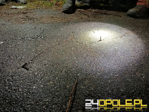 Policja wyjaśnia sprawę metalowych elementów wbitych w jezdnię. Trwa poszukiwanie sprawcy