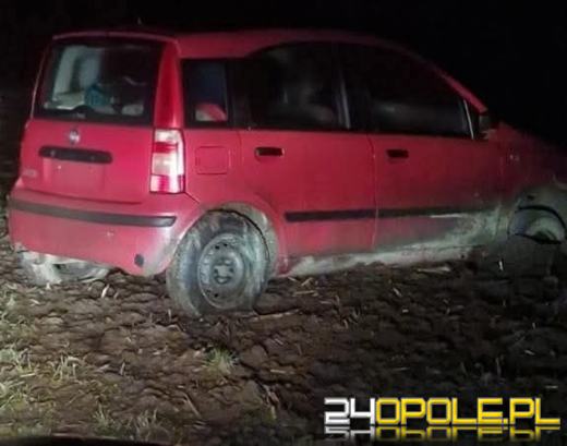 Ukradł auto i porzucił je na polach. 34-latek zatrzymany przez policję