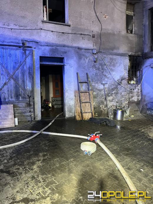Pożar piwnicy w budynku mieszkalnym w Witosławicach