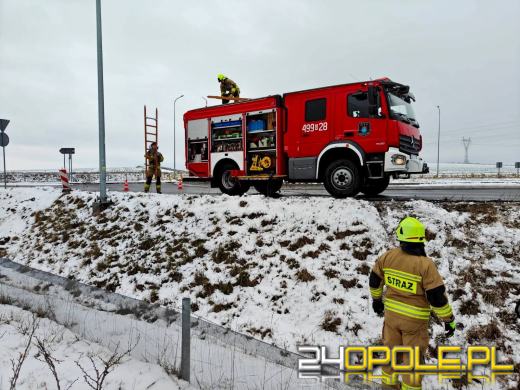 Dachowanie na DK40 w Strzelcach Opolskich 