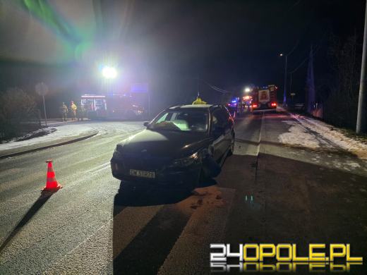 Zderzenie dwóch pojazdów w Kup. Jedna osoba trafiła do szpitala