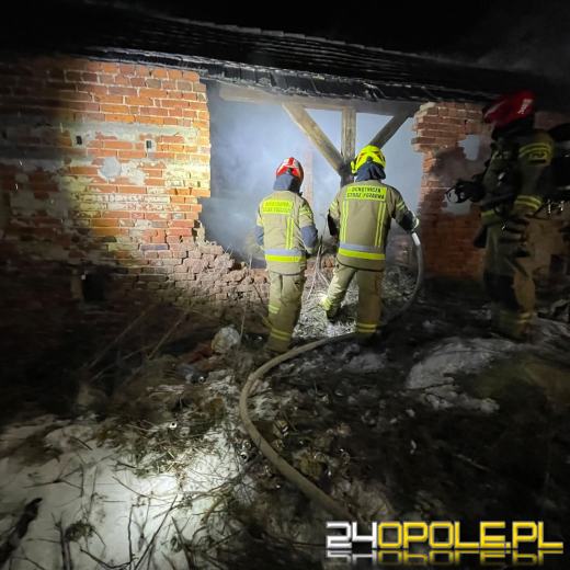 Nocne działania straży pożarnej w Bogacicy. Dwa pożary w jednej miejscowości