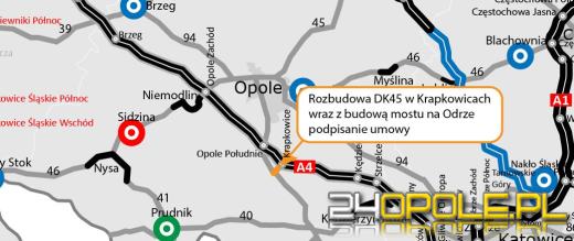 Rozbudowa DK45 po powodzi i nowy most na Odrze. Podpisano umowę