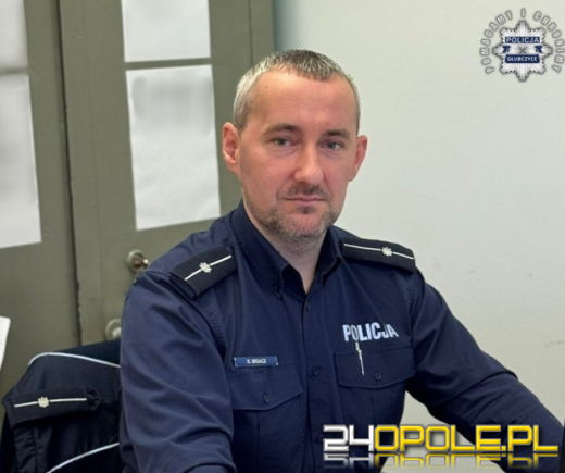 Policjant w czasie wolnym od służby pomógł rannemu mężczyźnie