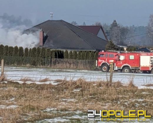 Pożar domu jednorodzinnego w Błotnicy Strzeleckiej