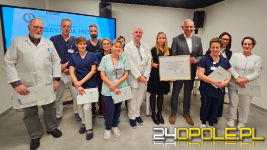 Uniwersytecki Szpital Kliniczny w Opolu z akredytacją ministra zdrowia. Rekordowy wynik