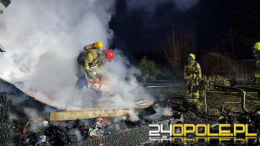 Pożar domku letniskowego w Michalicach
