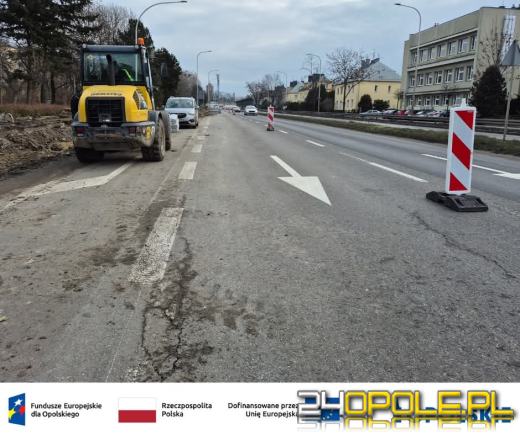 Utrudnienia na ul. Batalionów Chłopskich. Trwa budowa chodnika i drogi rowerowej