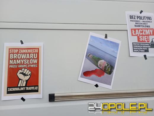 Koniec warzenia w Namysłowie. Pikieta i głosy w obronie browaru