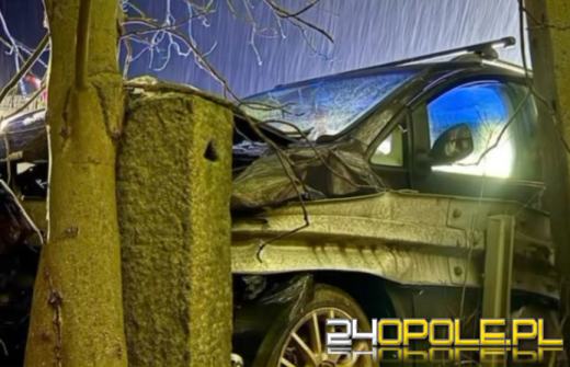 Pijany kierowca z dożywotnim zakazem spowodował kolizję w Byczynie