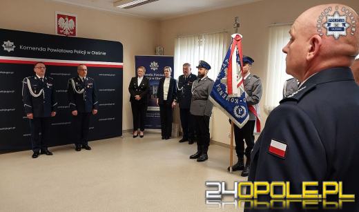 Zmiany kadrowe w Komendzie Powiatowej Policji w Oleśnie