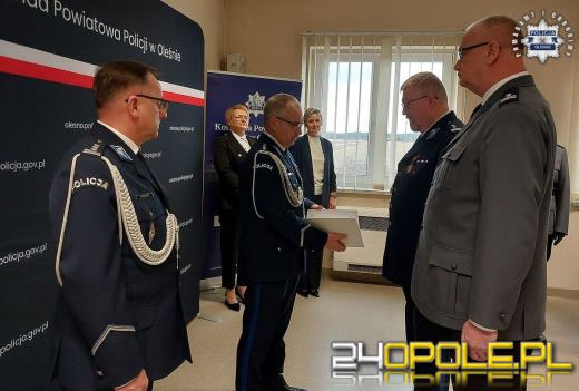 Zmiany kadrowe w Komendzie Powiatowej Policji w Oleśnie