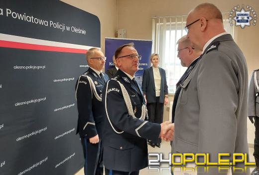 Zmiany kadrowe w Komendzie Powiatowej Policji w Oleśnie