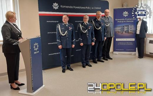 Zmiany kadrowe w Komendzie Powiatowej Policji w Oleśnie