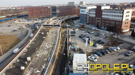 Postępy na budowie wiaduktu przy Centrum Usług Publicznych