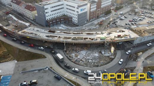 Postępy na budowie wiaduktu przy Centrum Usług Publicznych