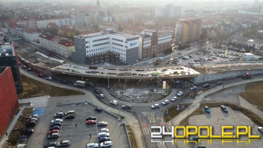 Postępy na budowie wiaduktu przy Centrum Usług Publicznych