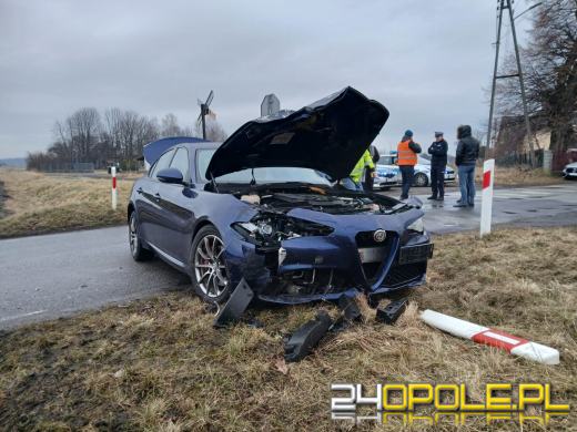 Zderzenie osobówki z szynobusem w Kotorzu Małym