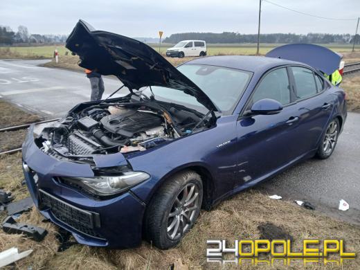 Zderzenie osobówki z szynobusem w Kotorzu Małym