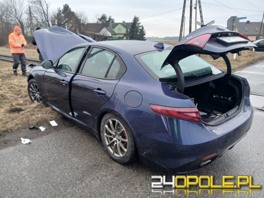 Zderzenie osobówki z szynobusem w Kotorzu Małym