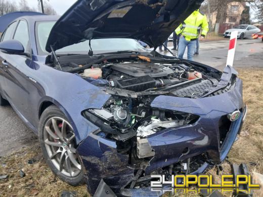 Zderzenie osobówki z szynobusem w Kotorzu Małym