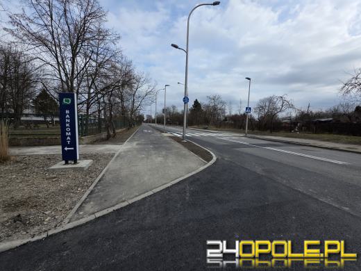 Nowa droga pieszo-rowerowa i przystanek przy Rataja