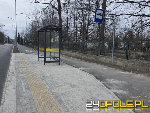 Nowa droga pieszo-rowerowa i przystanek przy Rataja