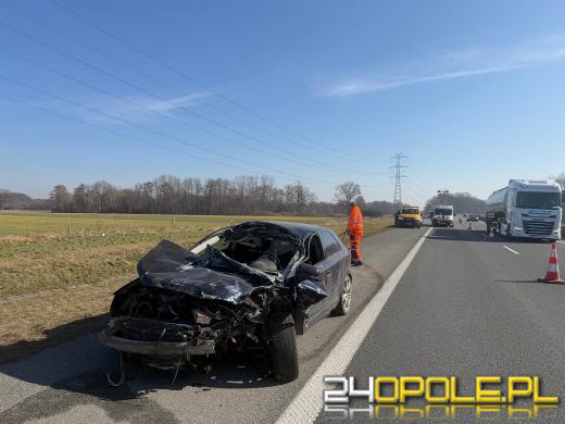 Wypadek na A4 pod Opolem. Na miejscu lądował śmigłowiec LPR