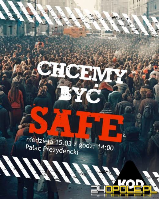 Protest przed Pałacem Prezydenckim po wecie w sprawie SAFE