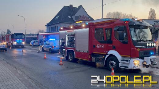 Pożar na zapleczu lokalu w Kędzierzynie-Koźlu