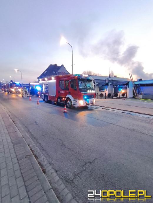 Pożar na zapleczu lokalu w Kędzierzynie-Koźlu