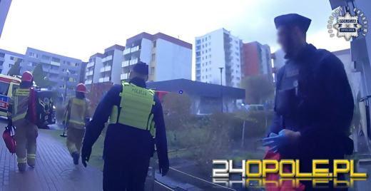 Opole: Weszli do mieszkania przez balkon, by ratować życie nieprzytomnego mężczyzny WIDEO