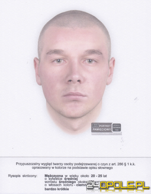 Policja publikuje portret pamięciowy po oszustwie na 150 tys. zł