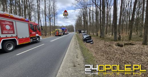 Wypadek na trasie Szumirad-Bierdzany. Jedna osoba poszkodowana