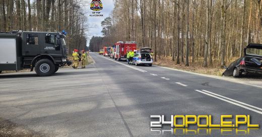 Wypadek na trasie Szumirad-Bierdzany. Jedna osoba poszkodowana